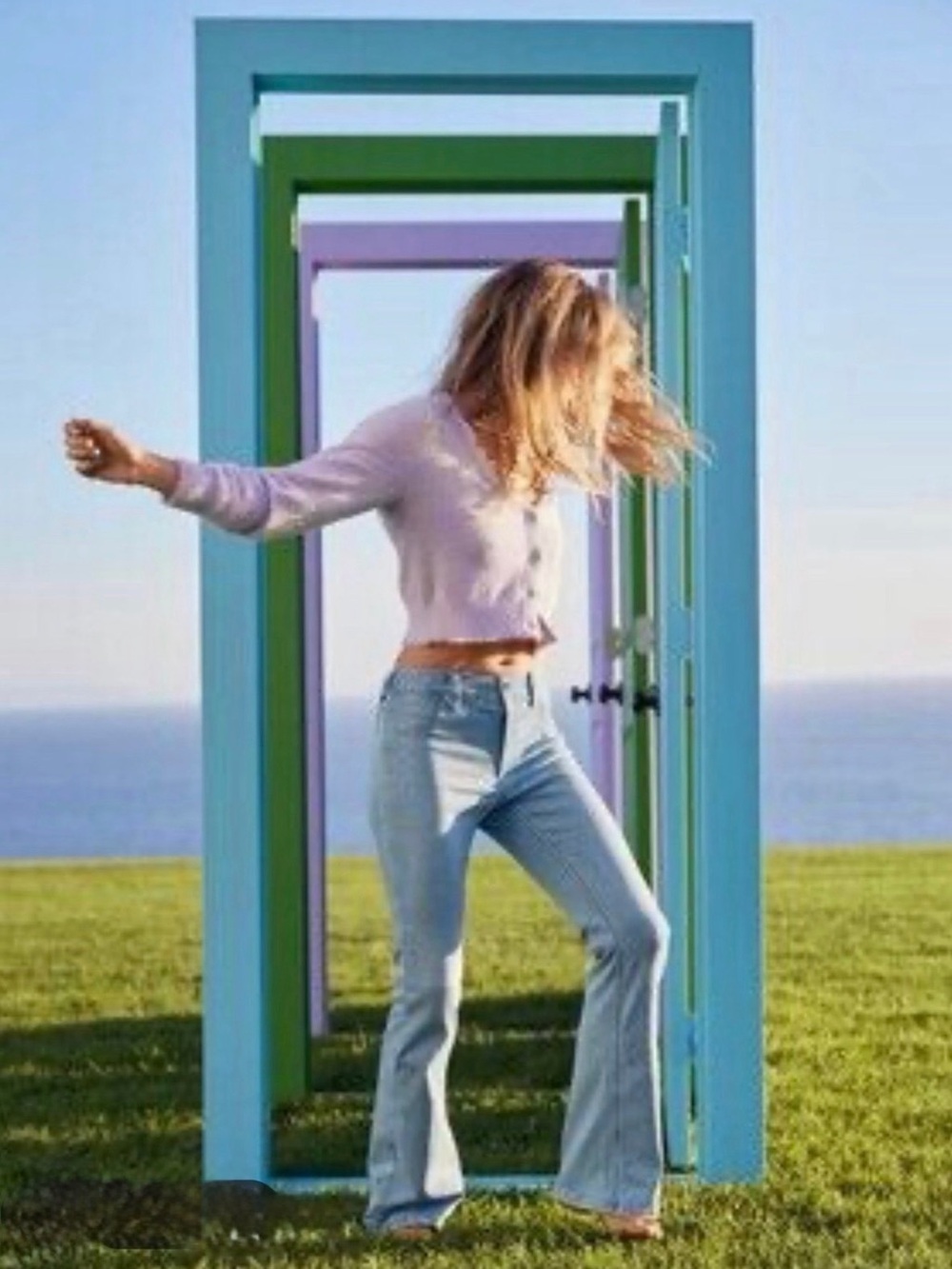 Aerie EUC High-Rise Pull On Flare Jeans